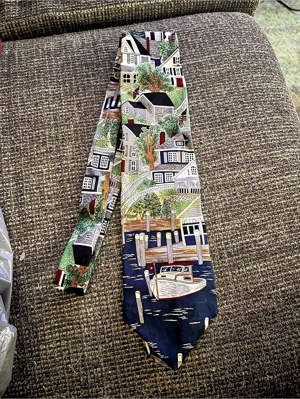 Max Raab Silk Printed Tie in Multicolor
